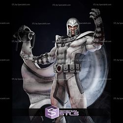 Magneto White Suit on Xavier School Base Ready to 3D Print