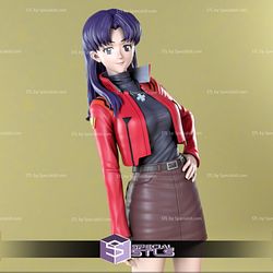 Misato Katsuragi Jacket Standing Ready to 3D Print