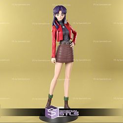 Misato Katsuragi Jacket Standing Ready to 3D Print