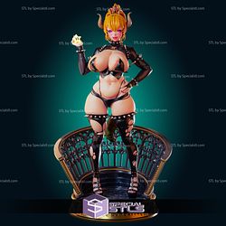 Princess Bowsette Pin Up NSFW by The Fence 3D Model