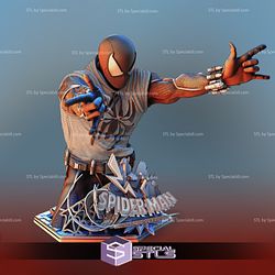 Scarlet Spider Man Bust STL Files 3D Model