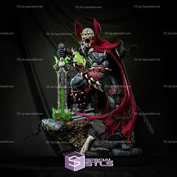 Spawn and Sword Ready to 3D Print 3D Model