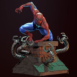 Spiderman on Chimney From Marvel