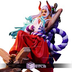 Yamato Smash Diorama STL Files One Piece 3D Model