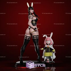 Yor Forger Thicc Bunny Version and Anya Ready to 3D Print