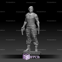 Barney Ross the Expendables 3D Print STL Files