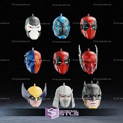 Ornament Helmet Superhero Marvel DC Decoration STL Files Pack