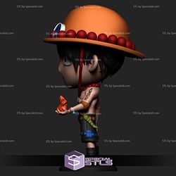 Portgas D Ace Chibi 3D Model