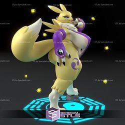 Renamon Ultra Thicc Standing NSFW Ready to Print