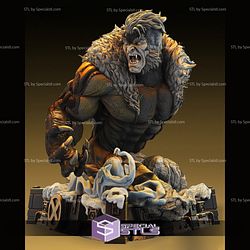 Sabretooth in Battle Bust Ready to 3D Print