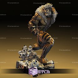 Sabretooth in Battle Ready to 3D Print