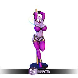 Stripper Syx Pole Dancer Sexy Ready to 3D Print