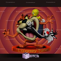 Taz Mania Looney Tunes Ready to 3D Print