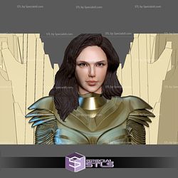 Wonder Woman Golden Armor Basic Pose STL Files