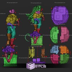 Batman Muscle STL Files 3D Printing Figurine