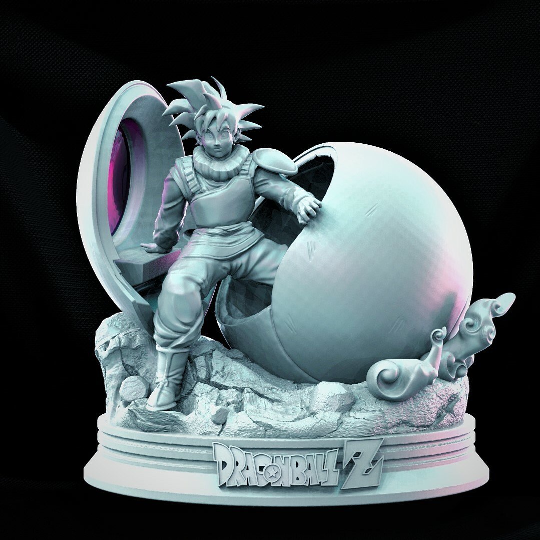 Goku Capsule Diorama From Dragonball