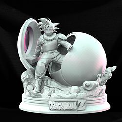 Goku Capsule Diorama From Dragonball