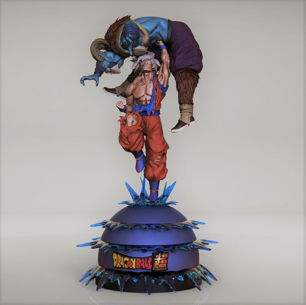 Goku and Moro Diorama from Dragonball