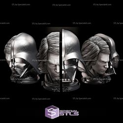 Anakin Skywalker and Vader Book Holder Star Wars 3D Models