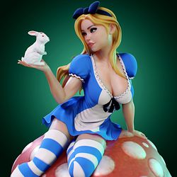 Alice with Rabbit from Alice in Wonderland