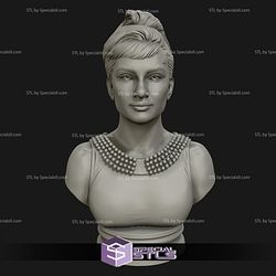 Audrey Hepburn Bust Ready to 3D Print