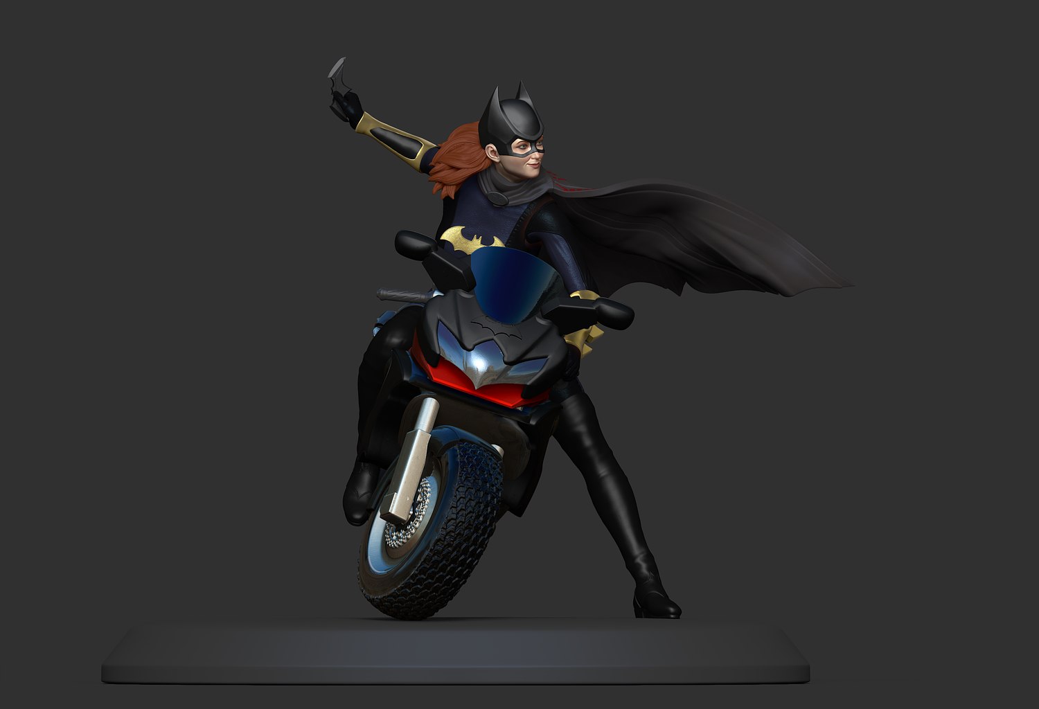 Batgirl and her Bike Fanart