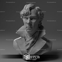 Benedict Cumberbatch Sherlock Bust Ready to 3D Print