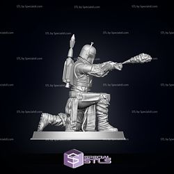 Boba Fett Basic Standing Pose 2 Ready to 3D Print | SpecialSTL