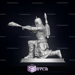 Boba Fett Basic Standing Pose 2 Ready to 3D Print