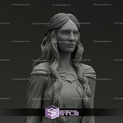 Cate Blanchet Galadriel The Lord Of The Rings Bust 3D Model