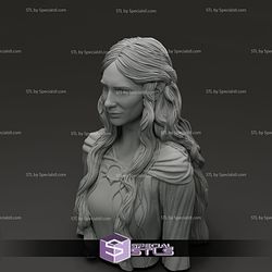 Cate Blanchet Galadriel The Lord Of The Rings Bust 3D Model