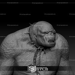 Cave Troll The Lord of the Rings Bust 3D Model