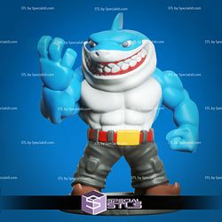 Chibi STL Collection - Street Shark Ripster Ready to Print
