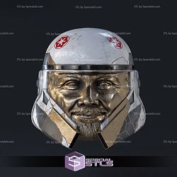 Cosplay STL Files Captain Enoch Helmet V3 3D Print