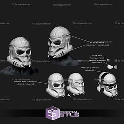 Cosplay STL Files Grim Reaper Trooper Helmet 3D Print