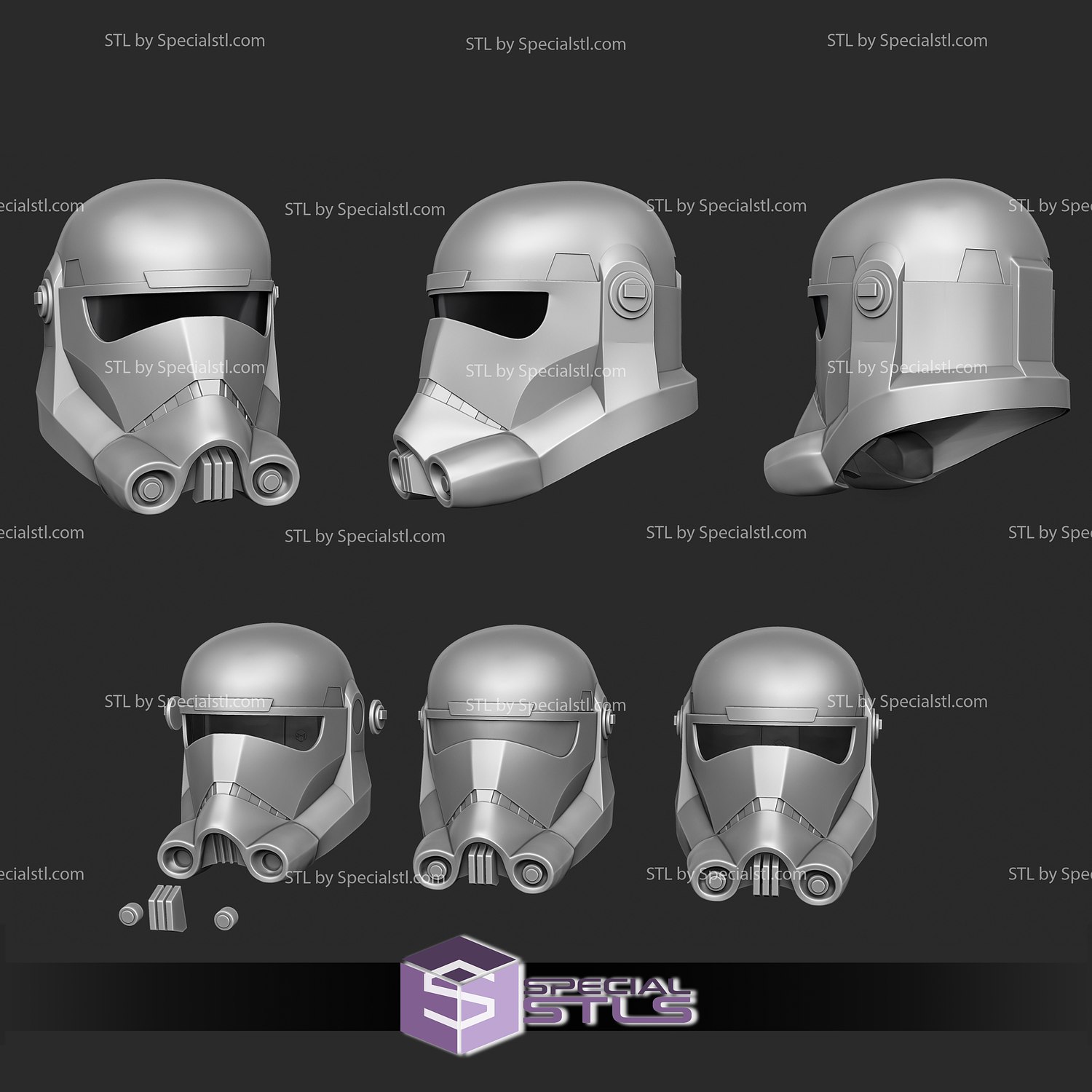 Cosplay STL Files Hunter Bad Batch Helmet Wearable | SpecialSTL