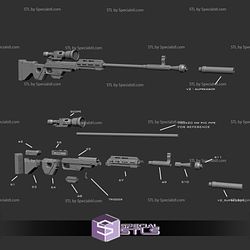 Cosplay STL Files IQA-Ready to 3D Print Blaster Rifle Wearable