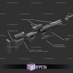 Cosplay STL Files IQA-Ready to 3D Print Blaster Rifle Wearable