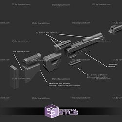 Cosplay STL Files IQA-11 Blaster Rifle Wearable