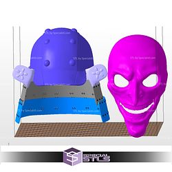 Cosplay STL Files Joker Samurai Helmet
