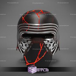 Cosplay STL Files Kylon Ren Destroyed Helmet