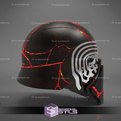 Cosplay STL Files Kylon Ren Destroyed Helmet