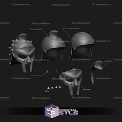 Cosplay STL Files Maximus Gladiator Helmet 3D Print