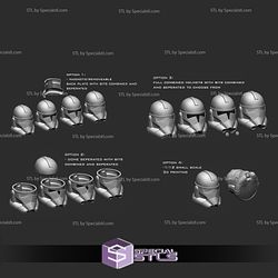 Cosplay STL Files Phase 2 Animated Clone Helmet Wearable