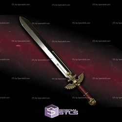 Cosplay STL Files Power Sword Warhammer 40K 3D Print