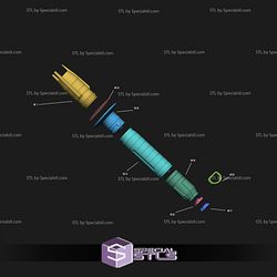 Cosplay STL Files Shin Hati Functional Lightsaber3D Print