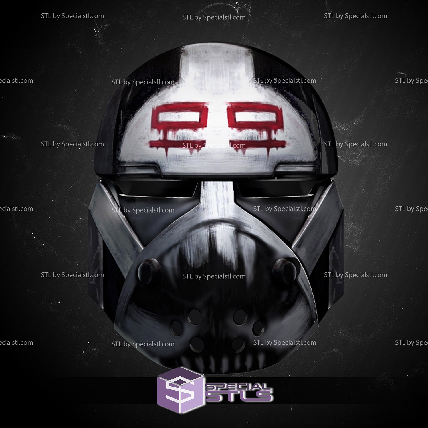 Cosplay STL Files Wrecker Bad Batch Helmet Wearable SpecialSTL