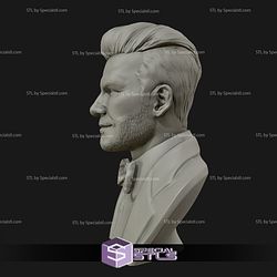 David Beckham Bust Ready to 3D Print