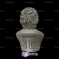 Diego Armando Maradona Bust 3D Model