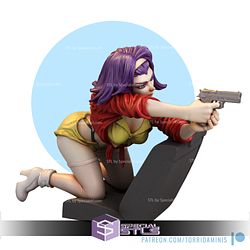 Faye Valentine Gun Ready to 3D Print